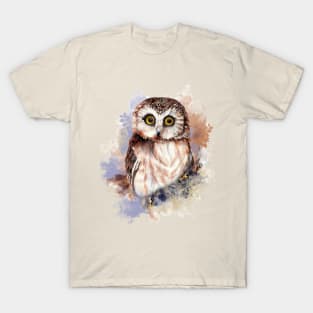 Watercolor Cute LIttle Owl T-Shirt